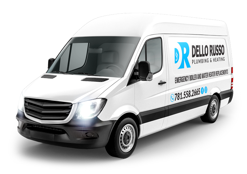 Dello Russo Plumbing & Heating heavy equipment and technicians